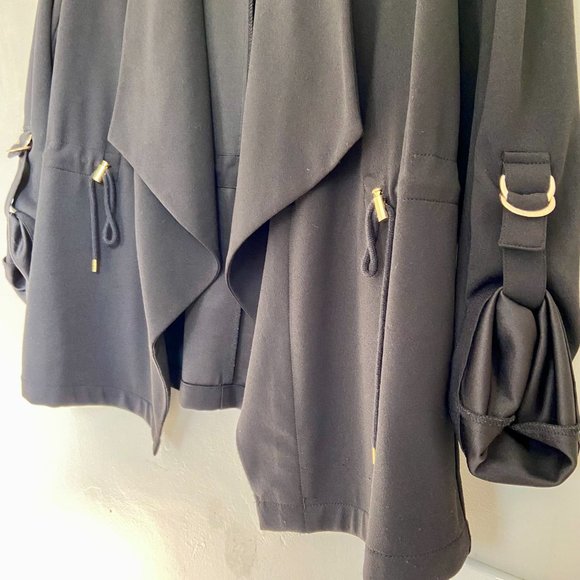 Anne Klein Relaxed Fit Black Blazer [L] - Picture 5 of 7